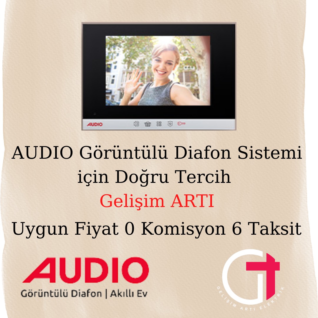 Audıo görüntülü diafon sistemi taksitle