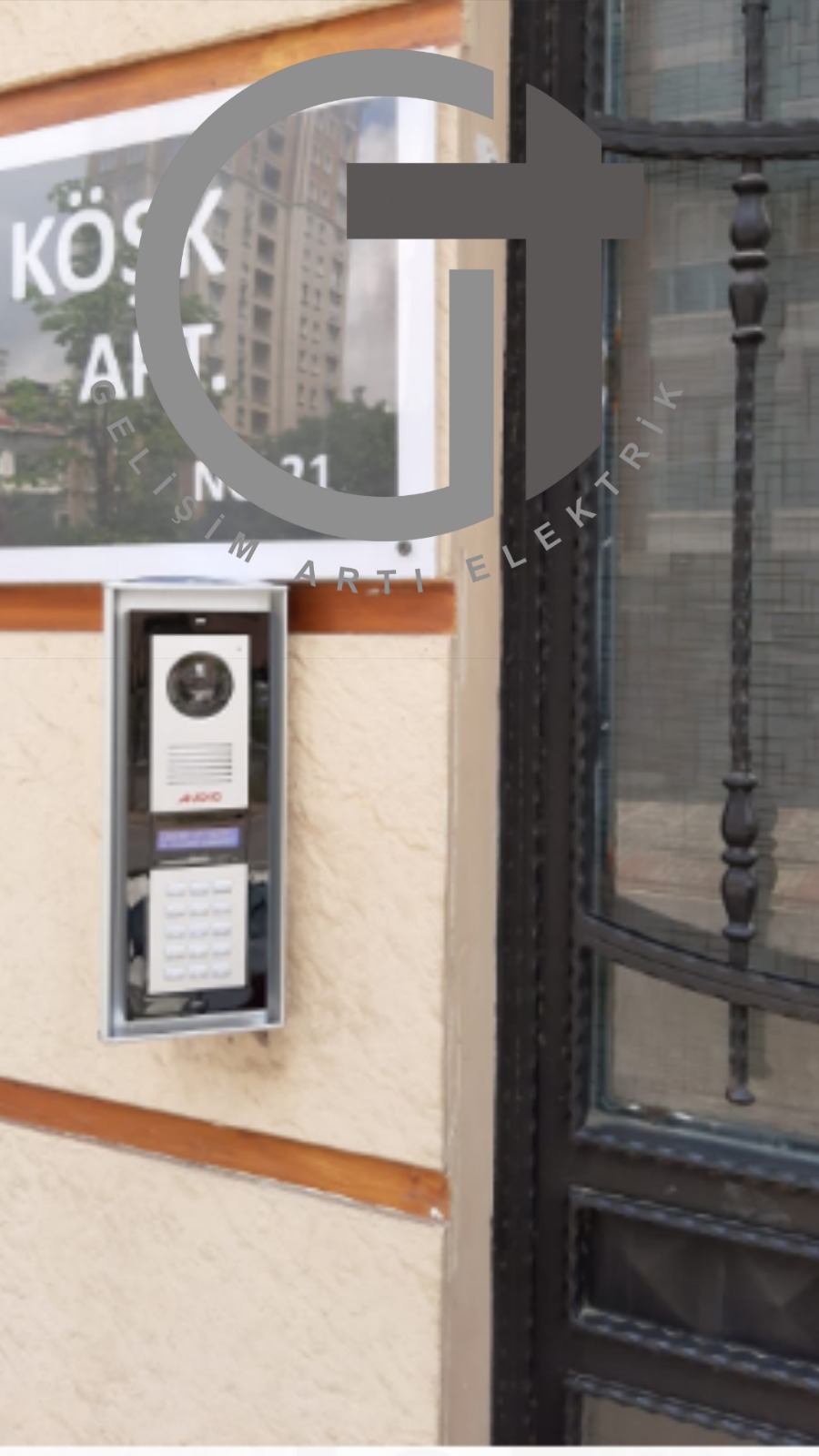 Audıo görüntülü diafon zil panellerinde kullanılan çevirme aparatı ürün kodu 001316